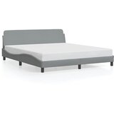  Okvir za krevet Dover svijetlosivi 183x213 cm od tkanine | shoptok.hr