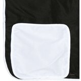  Krevet na kat sa zavjesama bijelo-crni 90 x 200 cm od borovine | shoptok.hr