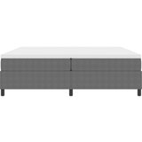  Krevet s podnicom s madracem svijetlosivi 200x200 cm Kordna tkanina | shoptok.hr