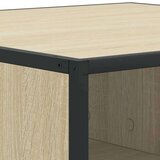 vidaXL Stol za kavu Sonoma hrast 80x80x30 cm Konstruirano drvo i metal | shoptok.hr