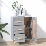  Komoda boja hrasta sonome 69,5 x 34 x 90 cm konstruirano drvo Siva | shoptok.hr