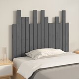 Zidno uzglavlje sivo 95,5x3x80 cm od masivne borovine | Eponuda.com