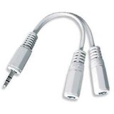 Gembird kabl splinter,3.5mm stereo to 2x3.5mm stereo,10cm,Gembird, CCA-415W | Eponuda.ba