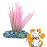 plastično Bilje Za Dno Akvarijuma, Pink, S - 5cm