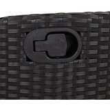  9-dijelni vrtni blagovaonski set s jastucima crni od poliratana | shoptok.hr