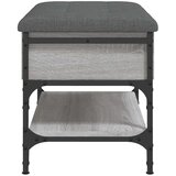  Klupa za cipele siva boja hrasta 62x42x45 cm konstruirano drvo | Eponuda.ba