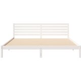  Krevetna konstrukcija Bijelo 200 x 210 cm Čvrsto borovo drvo | shoptok.hr