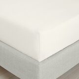 Bianca Kremno bela napenjalna rjuha iz bombažnega perkala 90x190 cm Cotton Percale – | Shoptok.si