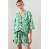 Trendyol Ženska pidžama sive boje s uzorkom tirkizna | kaki | zelena Cene