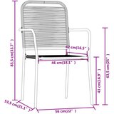  3-dijelni vrtni blagovaonski set crni | shoptok.hr