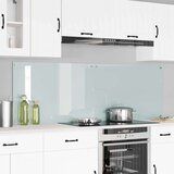 vidaXL Zaščita za kuhinjo Bela 90 x 60 x 0.8 cm kaljeno steklo | Shoptok.si