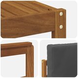  Set vanjskih sofa 7 kom. Prirodna i antracit | shoptok.hr