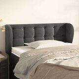  Vzglavje z ušesi temno sivo 83x23x78/88 cm žamet, (20736860) | Shoptok.si