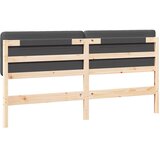  Tapecirani uzglavlje s uzglavljem Smeđa i tamno siva 200 cm | shoptok.hr