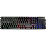 Oem Amstrad, Žična igralna tipkovnica Pro z RGB osvetlitvijo 1,3 m, Črna, (5000185034) | Shoptok.si
