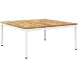  Stolić za kavu Bijela 100 x 100,5 x 45 cm Čvrsto drvo akacije | shoptok.hr