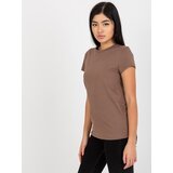 BASIC Feel Good T-shirt-RV-TS-4623.40-brown | Shoptok.si