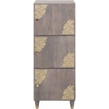  Highboard Siva i zlatna 40 x 33 x 110 cm Čvrsto drvo manga | shoptok.hr