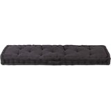  Paletni podni jastuk pamučni 120 x 40 x 7 cm crni | shoptok.hr