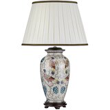 Elstead Lighting Elstead Lightbox Ping kremna orientalska vaza namizna svetilka z motivom ptice, slonokoščeno bombažno senčilo, (22099481) | Shoptok.si