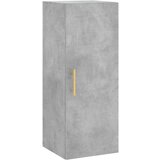 vidaXL Visoka omara betonsko siva 34,5x34x180 cm inženirski les | Shoptok.si