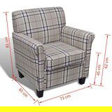 SOFA Fotelj z blazino krem blago | Shoptok.si
