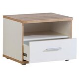 XORA Nočna Omarica Tess, Bela, Barva Hrasta | Shoptok.si