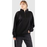 Blue Tomato Washed Out Boyfriend 1/4 Half-Zip Sweater washed black | shoptok.hr
