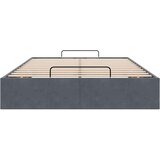  Okvir za krevet bez madraca tamnosivi 120x190 cm baršunasti | shoptok.hr