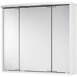 JOKEY omarica z ogledalom lumo (67,5 x 60 x 14 cm, bela, sijaj, led)
