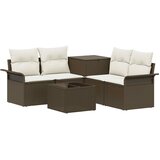 Set sofe 6 kom. 4-Broj sjedala Smeđa i krem bijela | shoptok.hr