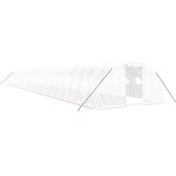  Staklenik s čeličnim okvirom bijeli 96 m² 24 x 4 x 2 m | shoptok.hr