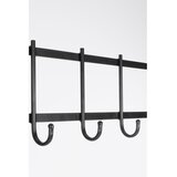 YES EVERYDAY Črn/v naravni barvi kovinski stenski obešalnik s polico 64,5 cm Haldor – | Shoptok.si
