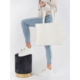Shelvt Large white studded shopper bag | ePonuda.com
