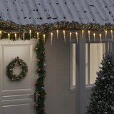  Božićna lampica u obliku ledenice 100 LED dioda toplo bijela 10 m akril PVC | shoptok.hr