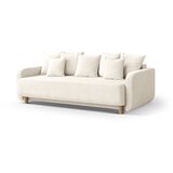 Micadoni Krem sklopiva/s prostorom za odlaganje sofa 231 cm Elen – | shoptok.hr