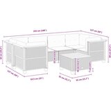 vidaXL 7-dijelni set vrtnih sofa od poliratana s jastucima crni | shoptok.hr