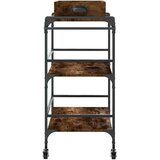 vidaXL Kuhinjska kolica boja hrasta 81 5x41x92 5 cm konstruirano drvo | shoptok.hr