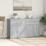  Komoda 2 kom siva boja hrasta 60x31x70cm od konstruiranog drva | shoptok.hr
