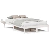 vidaXL Krevet s okvirima i noćnim ormarićima Bijela 120 x 190 cm | shoptok.hr