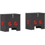 Hranilica za piliće 2 pcs Crna 40,5 x 25 x 38 cm | Eponuda.com
