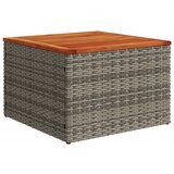  Vrtni stol sivi 55 x 55 x 37 cm od poliratana i bagremovog drva | Eponuda.ba