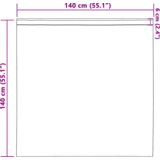 vidaXL Zavjese sa zavjesama 2 pcs Bež 140 x 140 cm Poliester | shoptok.hr