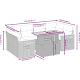 7-dijelni set vrtnih sofa sivi od poliratana | shoptok.hr