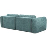 Makamii Plava sklopiva/s prostorom za odlaganje kutna garnitura od šenila (s lijevim kutom/s ležaljkom) Mele – | shoptok.hr