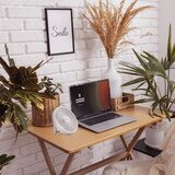  LED Punjivi stoni ventilator sa LED osvetljenjem LED/2W/5V USB 2400 mAh bela | Eponuda.com