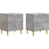  Noćni ormarić 2 pcs Betonska siva 43 x 34,5 x 48 cm | shoptok.hr