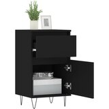  Komode 2 kom crne 40 x 35 x 70 cm od konstruiranog drva | Eponuda.ba