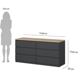 Tvilum Tamno siva komoda 154x76x50 cm Naia – | shoptok.hr