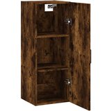 vidaXL Stenska omarica dimljeni hrast 34,5x34x90 cm | Shoptok.si